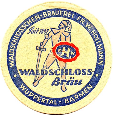wuppertal w-nw waldschloss rund 1a (215-waldschloss bru-blaurot) 